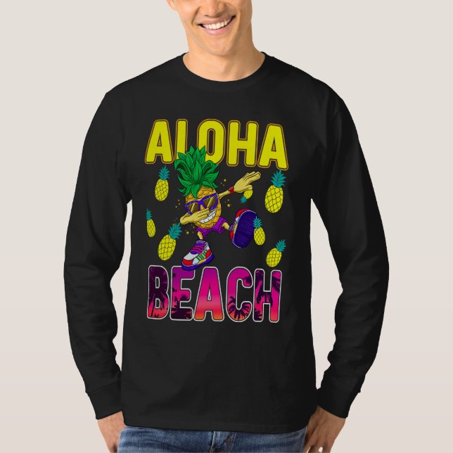 Camiseta Pineapple  for Women Men Dabbing Aloha Hawaii Summ (Frente)