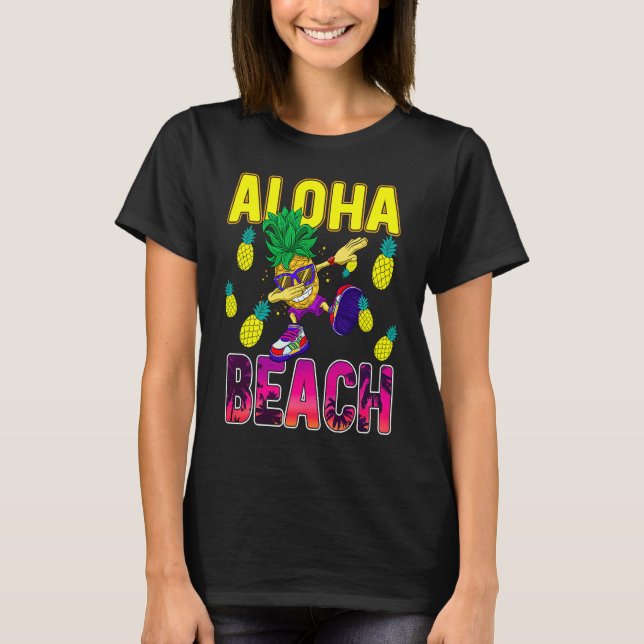 Camiseta Pineapple  for Women Men Dabbing Aloha Hawaii Summ (Frente)