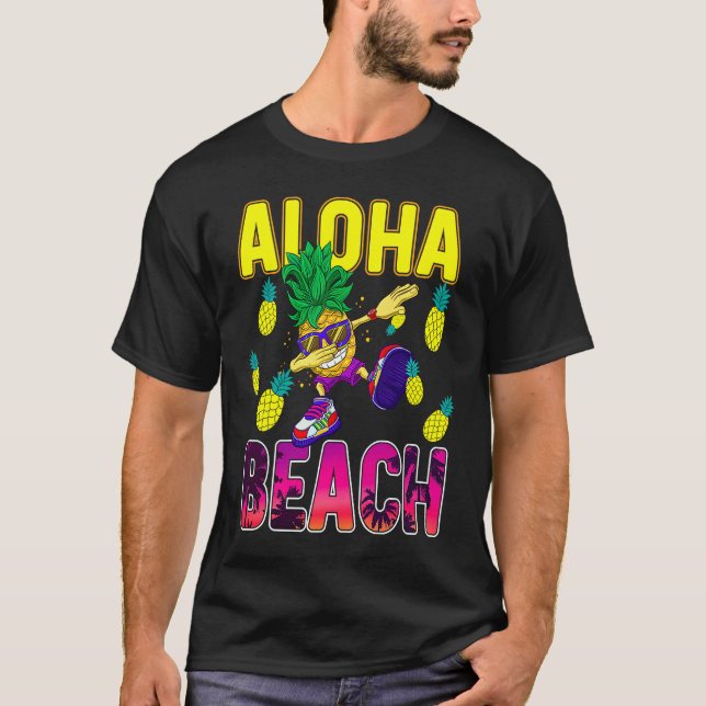 Camiseta Pineapple  for Women Men Dabbing Aloha Hawaii Summ (Frente)