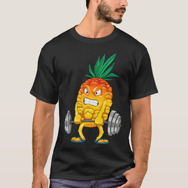 Camiseta Pineapple Gym Workout  Deadlifting Summer Deadlift (Frente)