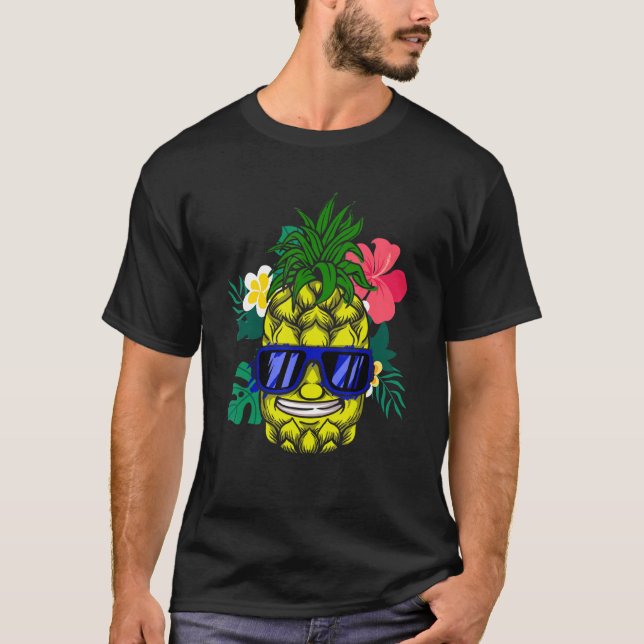 Camiseta Pineapple Hawaiai Aloha Tropical Honolulu Women M (Frente)