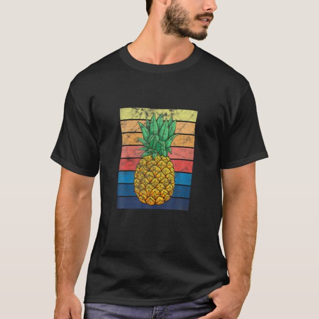 Camiseta Pineapple Hawaii Aloha Hawaiai Fruta tropical Vin (Frente)