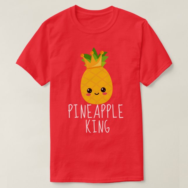Camiseta Pineapple King Funny (Frente do Design)