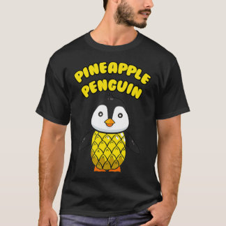 Camiseta Pineapple Penguin  Aquatic Bird Tropical Fruit