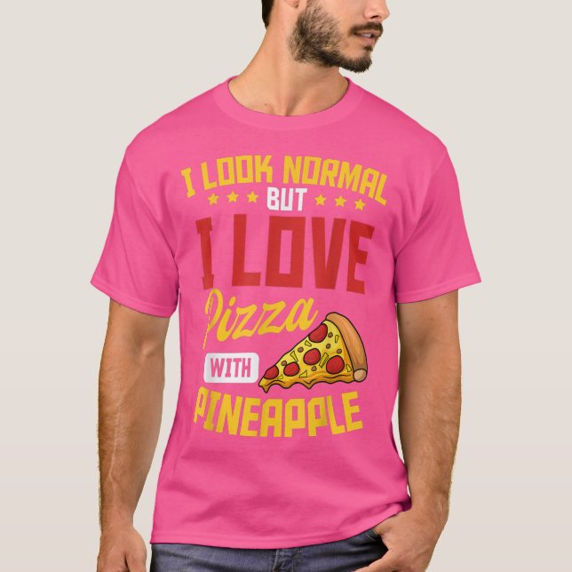 Camiseta Pineapple Pizza Havaiana Comida Snack Lover T-Shir (Frente)