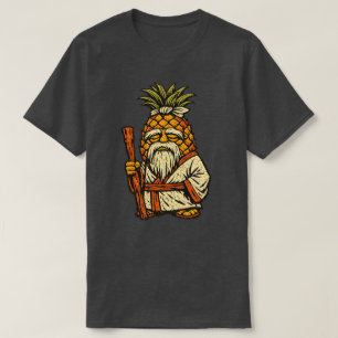 Camiseta Pineapple Sensei — Mestre Sábio de Frutas Engraçad