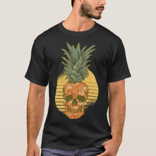 Camiseta Pineapple Skull Funny Aloha Beija Pinea Havaiana