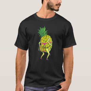 Camiseta Pineapple Thong - Tropical Aloha Beach Graph