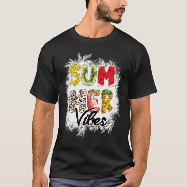 Camiseta Pineapple Watermelon Summer Vibes Family Trip Matc (Frente)
