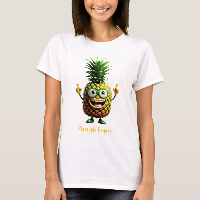 Camiseta Pineblox - PineCraft Series - Império do Abacaxi (Frente)