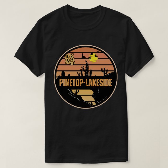 Camiseta Pinetop-Lakeside, Arizona (Frente do Design)
