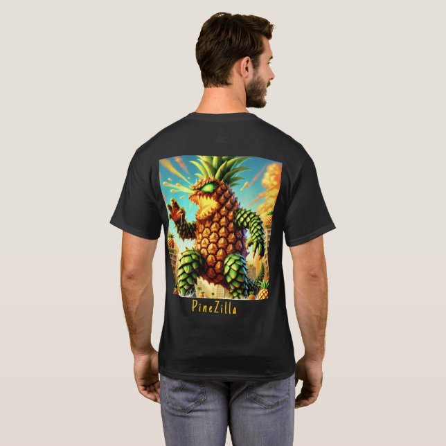 Camiseta PineZilla - Império do Abacaxi (Parte Traseira Completa)