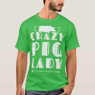 Camiseta Ping Lady Pig Lover Animal Farming