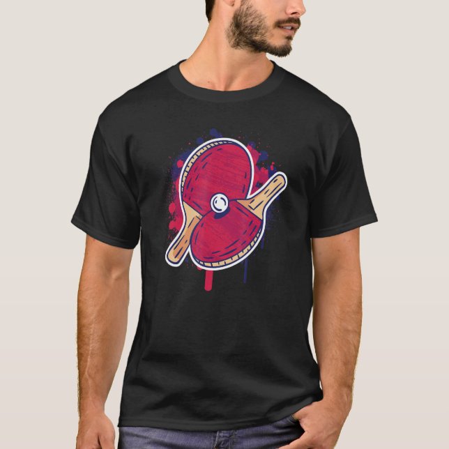Camiseta Ping Ping Paddle Outfit Ping Ping Ping Mesa Tênis  (Frente)