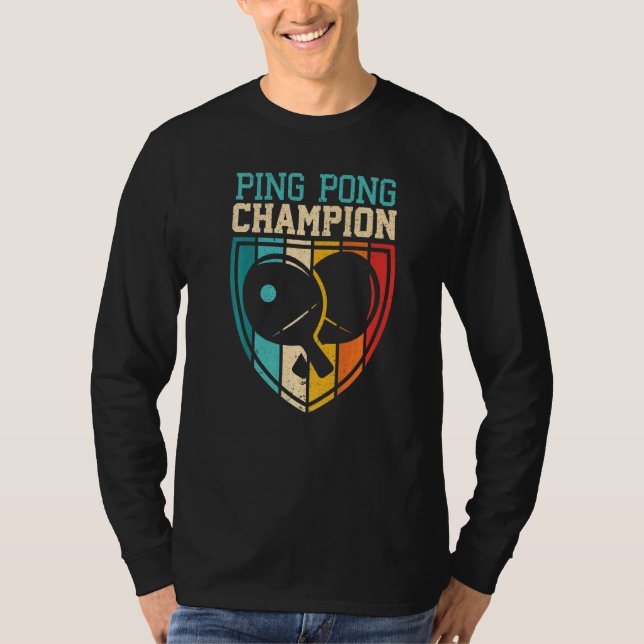 Camiseta Ping Pong Campeão Mesa Jogador Ping Ping Pong (Frente)