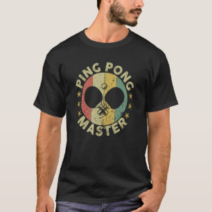 Camiseta Ping Pong Master Champion Tênis Coach Paddl