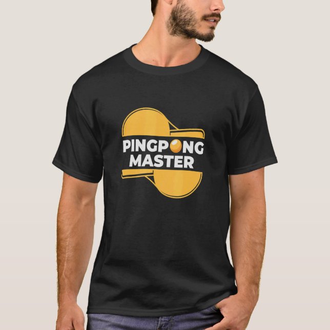 Camiseta Ping Pong Master Ping Mesa Pong - Tênis (Frente)