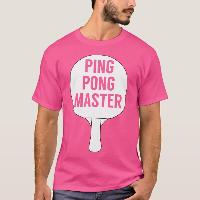 Camiseta Ping Pong - Mesa de Tênis Mestre - Teto Engraçado  (Frente)