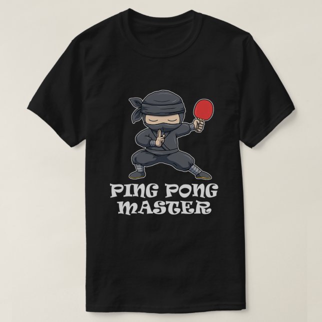 Camiseta Ping Pong Mestre Funny Ping Pong Gift (Frente do Design)