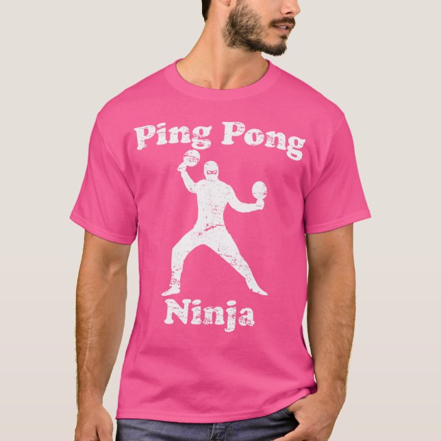 Camiseta Ping Pong Ninja Funny Ping Champion (Frente)