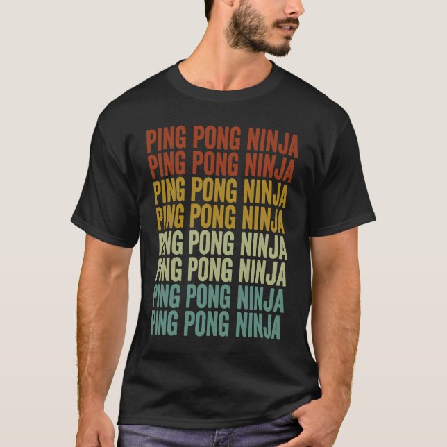 Camiseta Ping Pong Ninja Mesa Tênis Ping Pong Ninja (Frente)