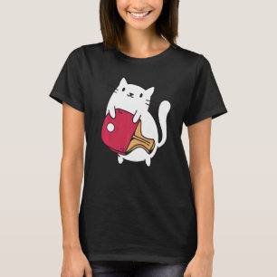 Camiseta Ping Pong Paddle Ladies Cat Mesa Player Ca