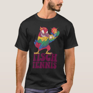Camiseta Ping Pong - Papagaio-Pino Mesa Tênis Mesa Pássaro