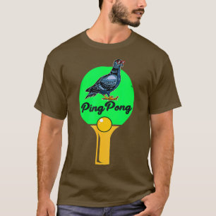 Camiseta Ping Pong Pigeon Mesa Tênis Tênis Coach Tênis