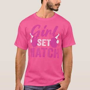 Camiseta Ping Pong Player Girl Wo Mesa