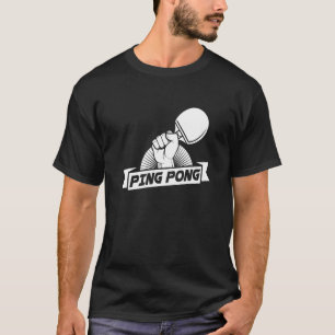 Camiseta Ping Pong Racket Paddet Ball Game Mesa Pla