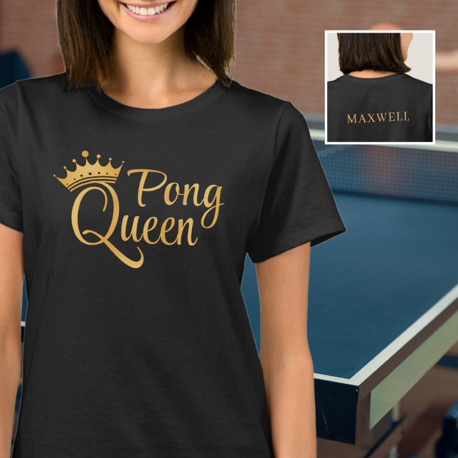 Camiseta Ping Pong Rainha Dourada (Criador carregado)