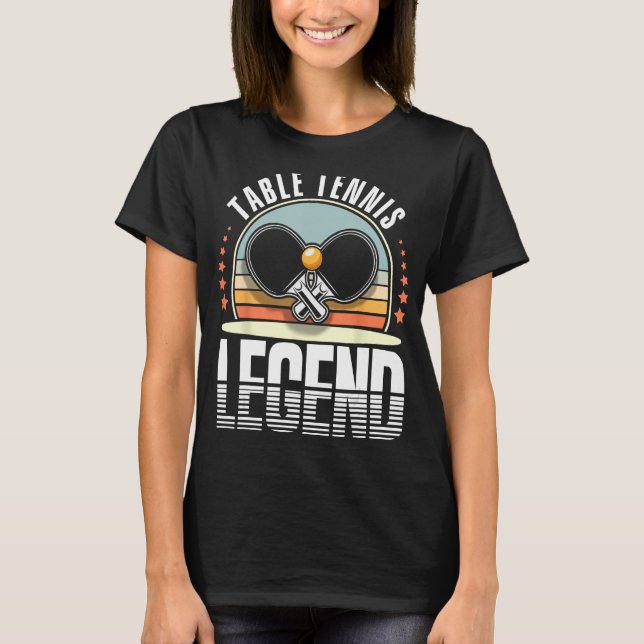 Camiseta Ping Pong - Tênis Mesa Mesa Bat 3 (Frente)