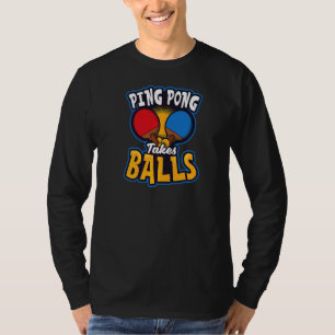 Camiseta Ping Pong tira Mesa das bolas