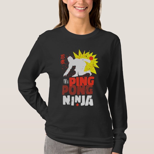 Camiseta Pingpong Ninja-Mesa (Frente)