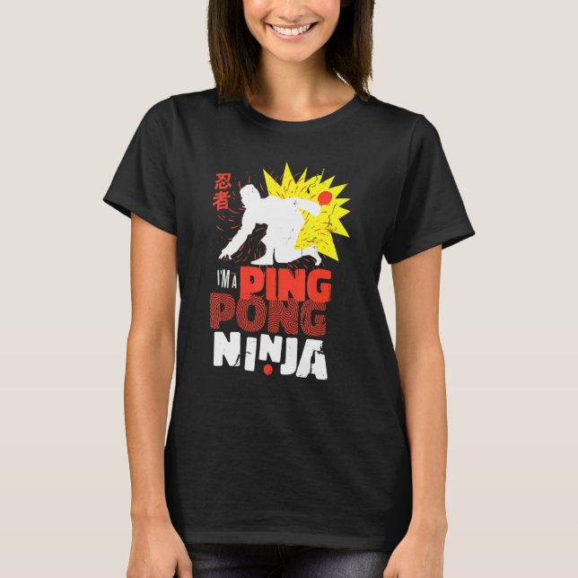 Camiseta Pingpong Ninja-Mesa (Frente)