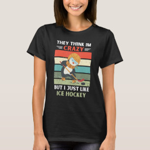 Camiseta Pinguim Acham Que Sou Louco Mas Eu Gosto De Ice Ho