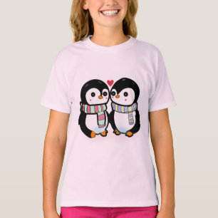 Camiseta Pinguim Amor de Inverno Personalizado