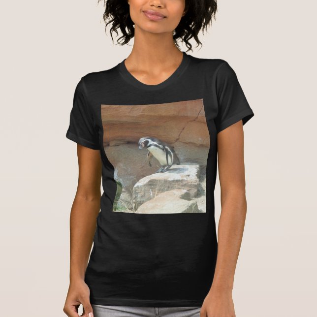 Camiseta Pinguim, animais selvagens, animal, pássaro (Frente)