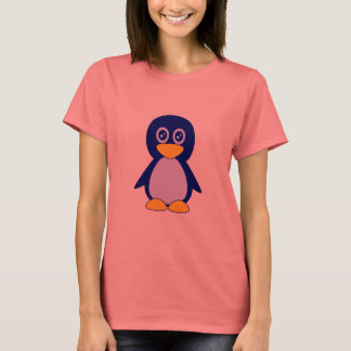 Camiseta Pinguim azul-marinho bonito