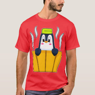 Camiseta Pinguim Banho Banheira