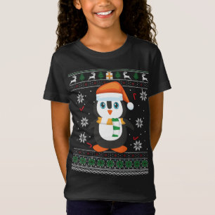 Camiseta Pinguim Bonito Natal Feio