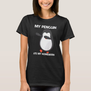 Camiseta Pinguim Bonito Para Crianças Meninos Animal Antárt