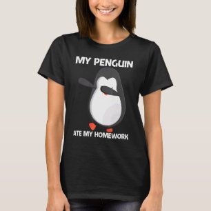 Camiseta Pinguim Bonito Para Crianças Meninos Animal Antárt