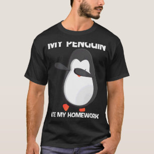 Camiseta Pinguim Bonito Para Crianças Meninos Animal Antárt