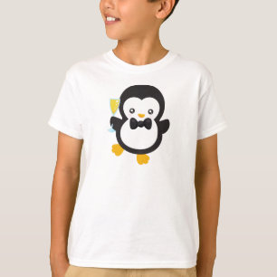 Camiseta Pinguim Bonito, Pinguim Com Champanhe, Partido