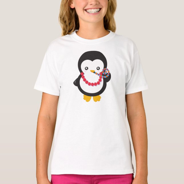 Camiseta Pinguim Bonito, Pinguim Pequeno, Assobio Do Partid (Frente)