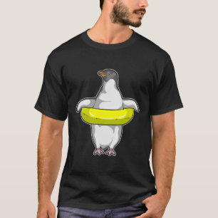 Camiseta Pinguim com bóia de natação
