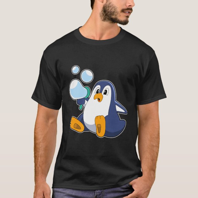 Camiseta Pinguim com bolhas de sabão.PNG (Frente)