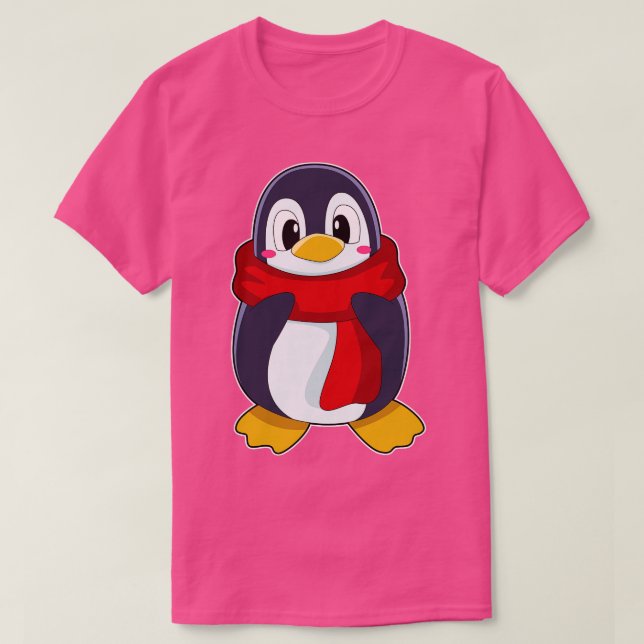 Camiseta Pinguim com Cachecol 3 (Frente do Design)