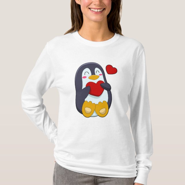 Camiseta Pinguim com coração (Frente)